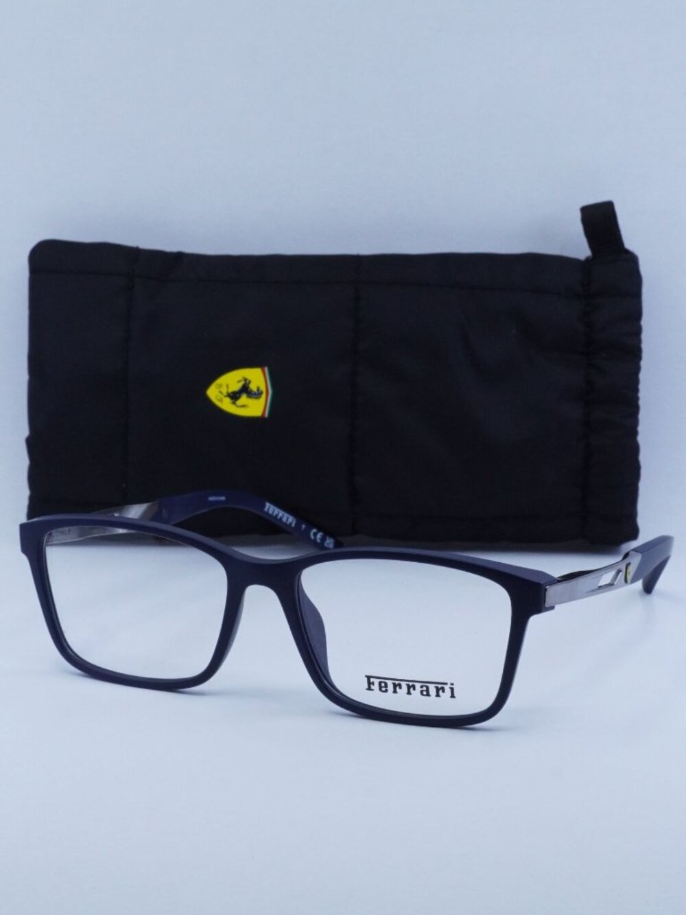 Scuderia Ferrari FZ8012U 509 Rectangle Eyeglasses – Matte Blue 57mm